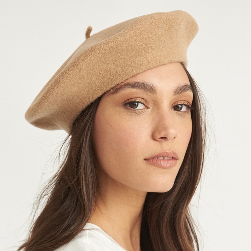 WOOL TAN BERET